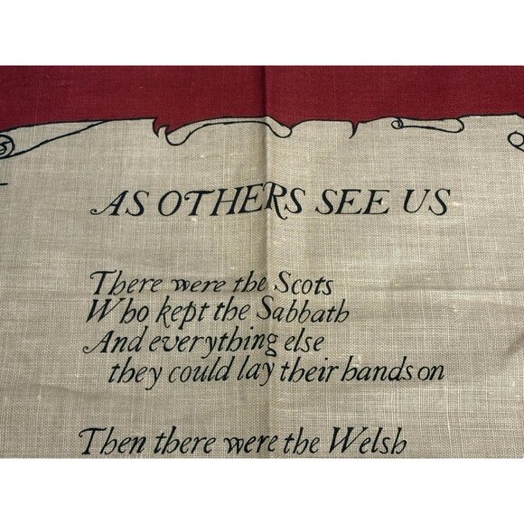 “As Others See Us” Linen tea towel By Linanne Made in U.K. 28 x 18 Diversity - Picture 9 of 14